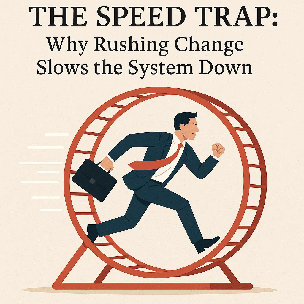 The Speed Trap: Why Rushing Change Slows the System Down