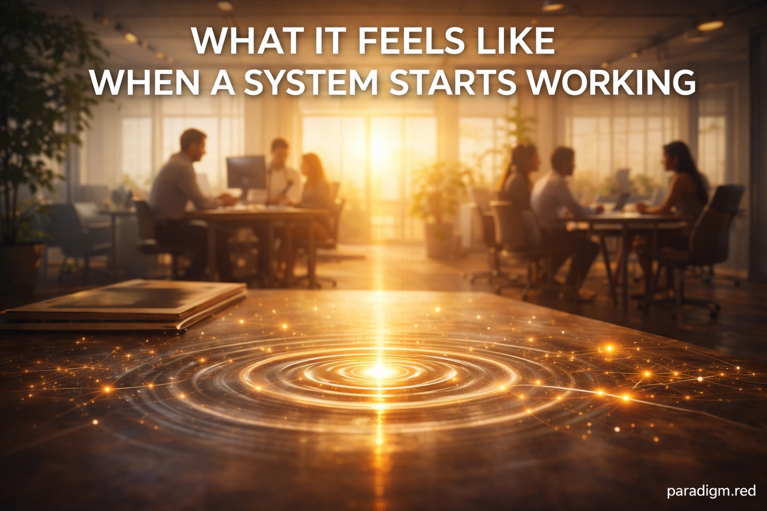 What It Feels Like When a System Starts Working